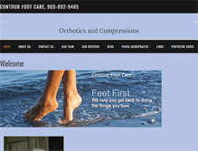 Tablet Screenshot of contourfootcare.com